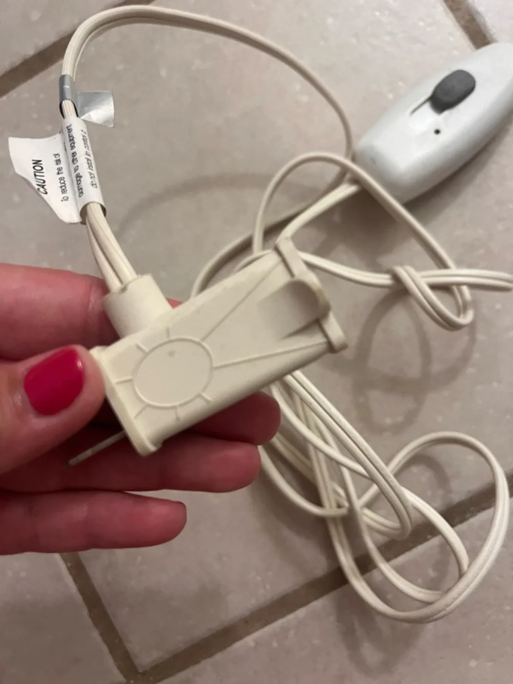 White Dimmer Cord for Lights